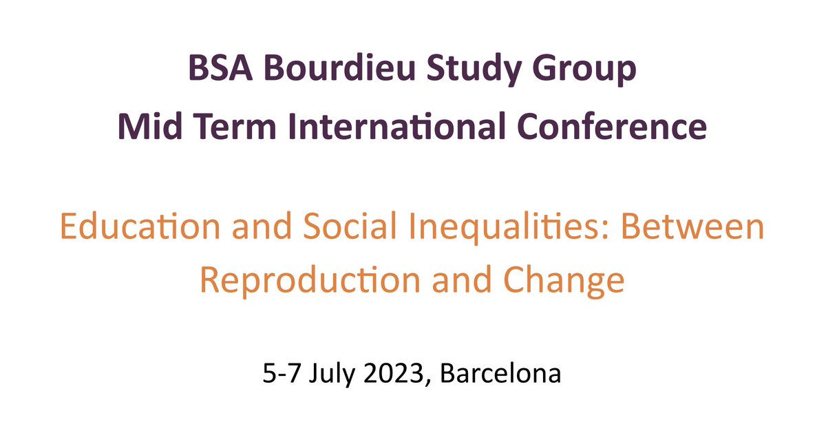 Past week, we organised the first @BSABourdieuSG Conference after the COVID pandemic. I am still processing all the learnings and emotions but I want to express my public thanks to the more than 120 delegates and keynotes who shared these days with us. Go thread🧵👇 #Bourdieu2023
