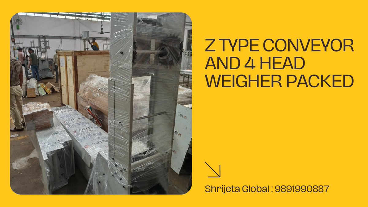 shrijeta's tweet image. Z type Bucket Conveyor and 4 Head Weigher Ready For Dispatch
youtu.be/Q0UZd-gJQns
#ztypeconveyor #4headweigher #pouchpackingmachine #packagingsolutions #packingmachine