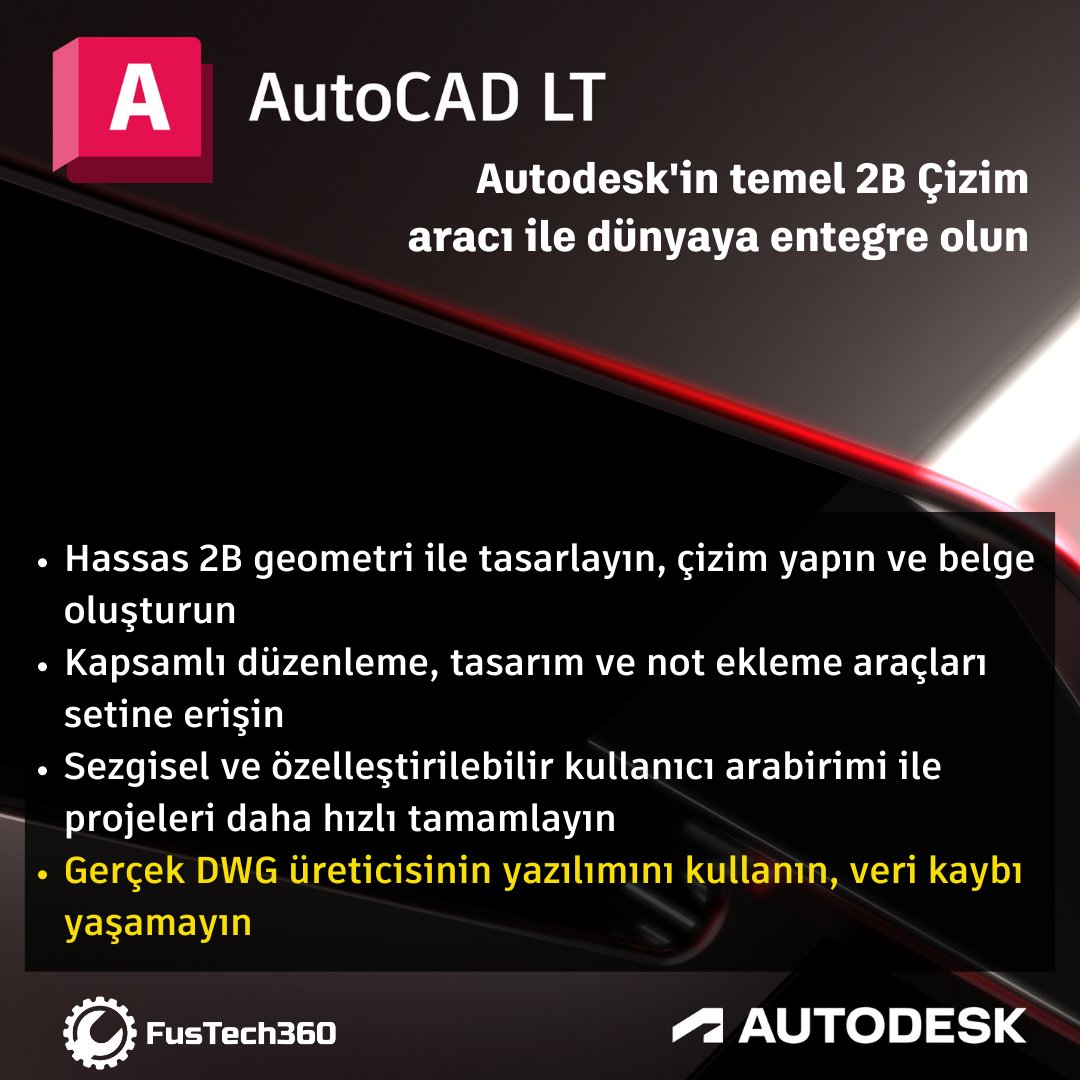AutoCAD ve AutoCAD LT için 10-11-12 Temmuz tarihlerinde KDV bizden. KDV oranı bugün itibari ile yükseldi. Peki 3 gün boyunca en çok ihtiyaç duyduğunuz ürünler için KDV bizden desek...
İletişim: lnkd.in/dJdCafSc

#kampanya #autocad #autocadlt #kdvbizden