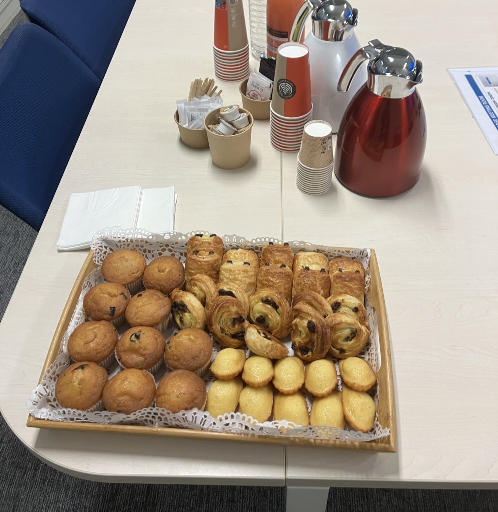LaborSophie's tweet photo. Work is also about celebrating the closing of great projects… and since we are in France, we do this with pains au chocolat (also known as chocolatines) and madeleines… https://t.co/RWtwRHBvUk
