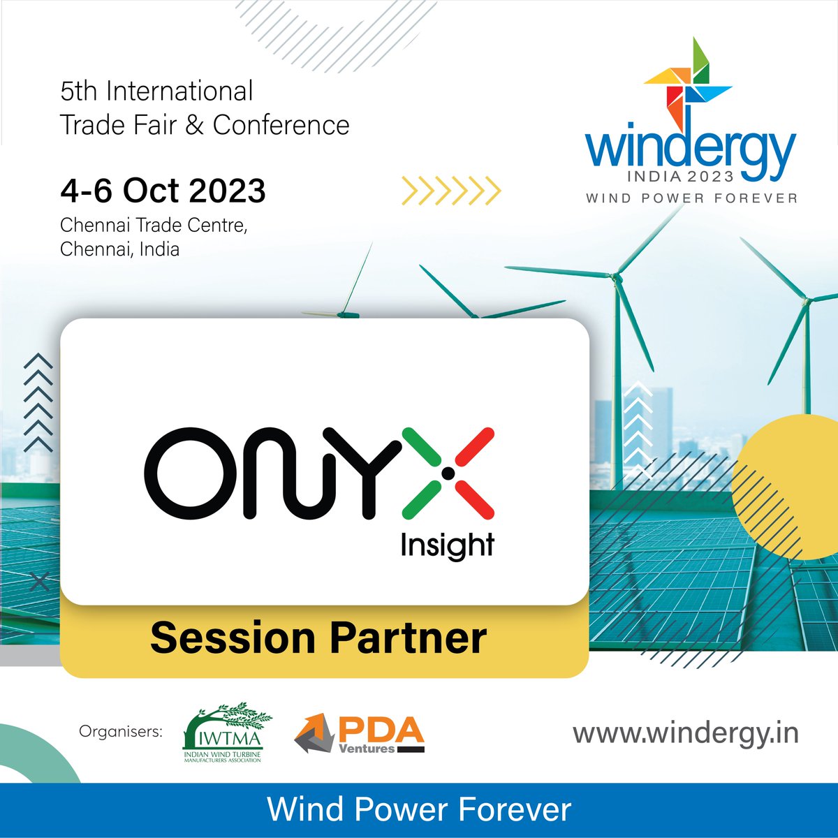 windergy_india's tweet image. Windergy India 2023 welcomes ONYX Insight as a Session Partner!
With a combination of software, hardware, consulting, and engineering services for the wind sector, ONYX Insight is the top global provider of predictive analytics solutions.
#SoftwareAnalytics #DataDrivenSolutions