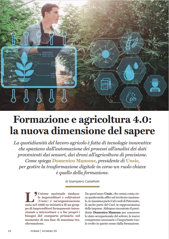 UNSIC2's tweet photo. L'intervista al presidente dell'Unsic Nazionale Domenico Mamone Forme, periodico di informazioni e opinioni sulle politiche attive del lavoro https://t.co/txsLUNmREE