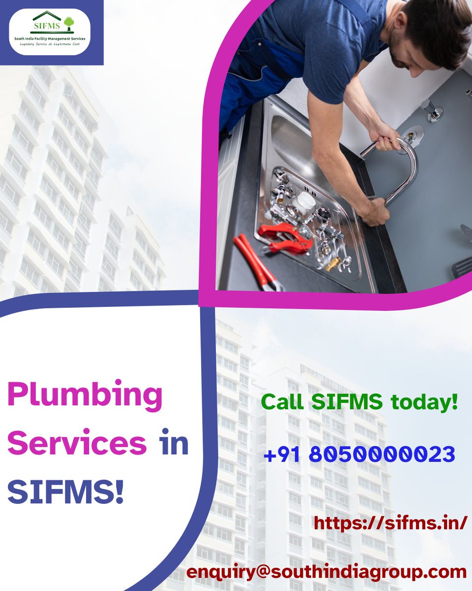 sifms_in's tweet photo. Are you facing plumbing issues in Bangalore? Look at SIFMS offers top-notch plumbing services in Bangalore. Our team is here to fix any leaks, unclog drains, and repair pipes. 8050000023 https://t.co/dwhfYy5iCk #sifms #plumbing_services_inbangalore #plumbers #bestplumbers #repair https://t.co/2TMkamXtzu