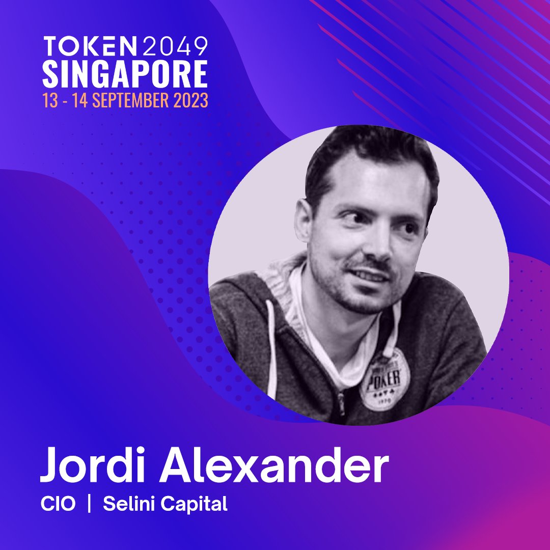 Meet @gametheorizing at #TOKEN2049. 🇸🇬 Jordi is the CIO of @SeliniCapital, a leading multi-strategy crypto trading firm and liquidity provider. Using his game theory expertise, he also advises several renowned DeFi projects. Catch him this September: asia.token2049.com/tickets