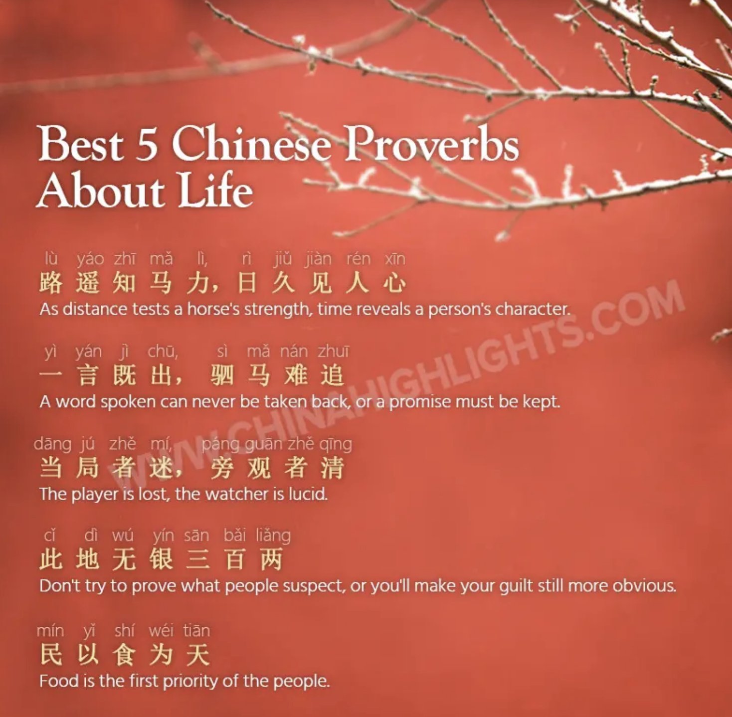 Chinese Proverbs