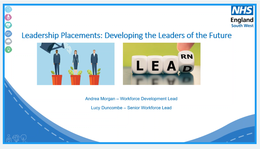 carrie_biddle's tweet photo. @Andrea_Morgan2 @LucyDuncombe2 sharing our @NHSHEE_SWest leadership placement offer which is #coproduced with the students to meet their learning objectives #SWLeadershipPlacements https://t.co/SCo8gmxDGC