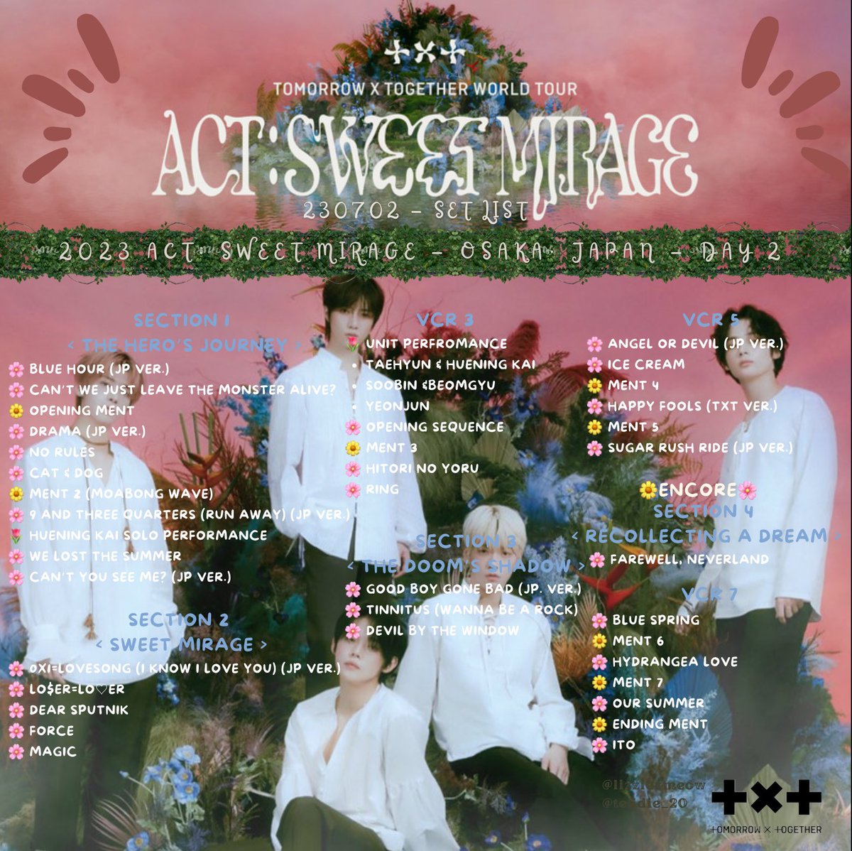 TOMORROW X TOGETHER WORLD TOUR <ACT: SWEET MIRAGE> OSAKA, JAPAN