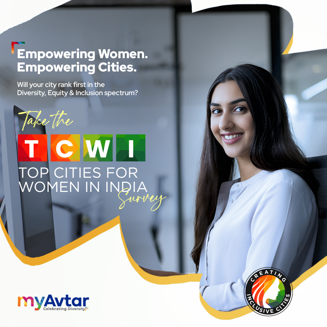 avtarcc's tweet photo. Let’s arrive at India’s Top 10 cities for women to work and thrive! Remember, your response can make a world of difference in workplaces.
To fill in the survey form, click here: https://t.co/n5h1nqf9ou
#TCWI #TopCitiesForWomenInIndia #EmpoweringWomen #InclusiveCities https://t.co/vTn8yMcDyz