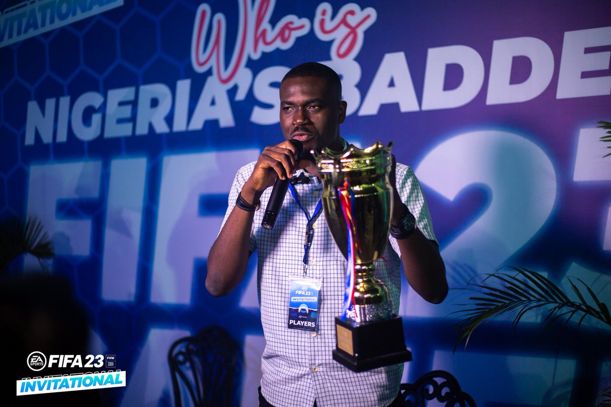 IntegralNXT's tweet photo. The EA SPORTS FIFA23 Invitational champion ๐ ๐ฅ ๐ฎ
AKINKUNMI OSHUNGBOYE ๐๐ฝ๐๐๐ฝ
#GamingIsIntegral #easportsfifa23invitational #easportsfifa https://t.co/UFlOFr1I6j
