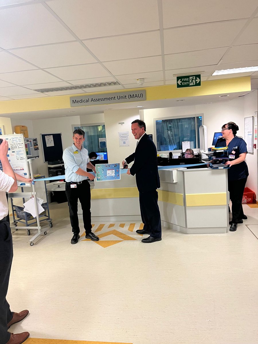 It’s Acute Med Awareness Week! We’ve started with a official opening of our new footprint with our CEO ! We’re 13 weeks in now and we are proud to be able share our improvements made to the patient’s front door journey with our direct care team who have made it happen #TeamAcute