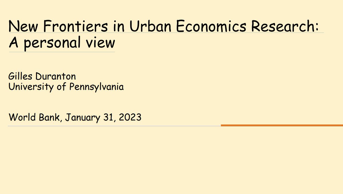 gandhisahil's tweet image. This is a great presentation by Gilles Duranton made at a WB conference in Jan 2023. 

Wish there was a recording of it. 
thedocs.worldbank.org/en/doc/7d8f5ff…