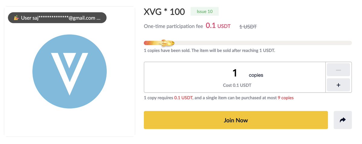 #XVG is now live on #SuperEx1USDT! 🤩

Grab your opportunity and subscribe to earn 100 $XVG per subscription!

🚀 Even minimum participation of 0.1 USDT is accepted! 💫

Join NOW➡️app.superex.live/purchase