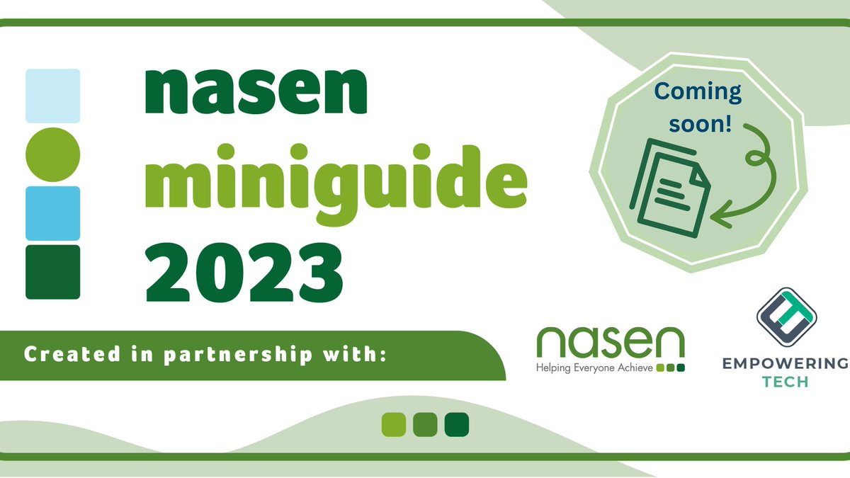 🌟 Introducing the #nasenMiniGuide 📚✨ We've partnered with @nasen_org to seamlessly integrate #AssistiveTechnology into your teaching practices with our upcoming release. 🚀 Stay tuned and empower your students like never before! #EdTech #Education