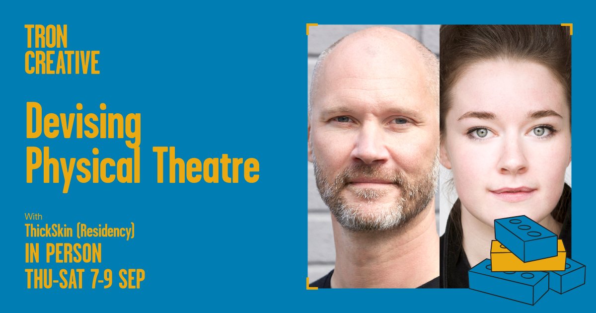 TronTheatre's tweet photo. ⭐ APPLICATIONS OPEN! ⭐

We're delighted to welcome @ThickSkinTweets for a 3-day residency in September.

This residency is aimed at artists with a good understanding of devising and physical theatre. 

Full details and apply here ➡️ https://t.co/WWAcp7DvEj https://t.co/uFzP6xupUf