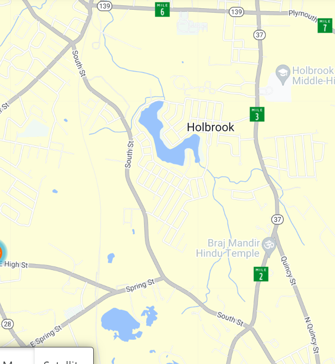 MassDOT's tweet image. Beginning this week in #Holbrook temporary daytime lane and shoulder closures for sidewalk improvement work at the Rt 37 Intersections. Work begins 7/10, and occurs weekly, Monday - Friday, from 7:00am until 3:30pm for the next seven weeks.