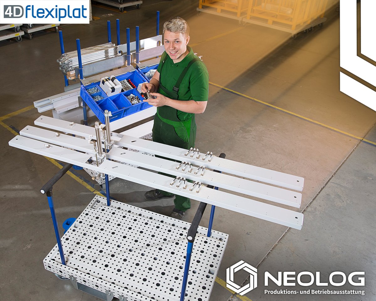 NeoLog_Landshut's tweet image. Sie haben schnell wechselnde Anforderungen an Montageplattformen❓
Erfahren Sie mehr über das innovative und patentierte 4Dflexiplar-System: 4dflexiplat.de 
#neolog #Serviceoase #4df #4dflexiplat #montage #logistik #materialfluss #flexibilität #einsparung #innovation