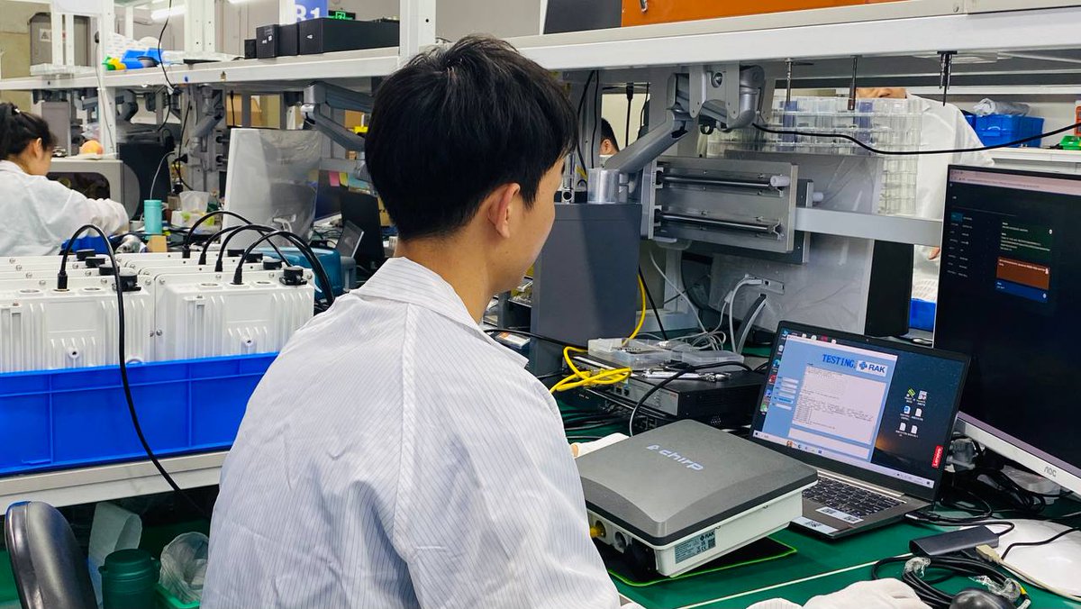 ChirpDeWi's tweet photo. We're thrilled to share a sneak peek into the production and testing process of your #Chirpdewi #Miners. These powerful devices were being meticulously crafted and rigorously tested to ensure optimal performance. 

#IoT #depin #dewi #crypto #cryptocurrency https://t.co/nUGzOh3CHL