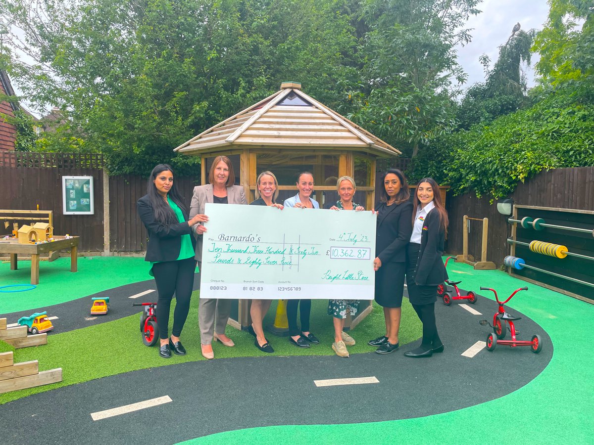 We want to say a huge THANK YOU to @brightlittlestarsnursery, who raised an elephant-tastic £10,362.78 at their Big Toddle! 

Bright Little Stars have raised over £42,000 for Barnardo's over the years, helping us to provide vital for support for children and young people 💚✨