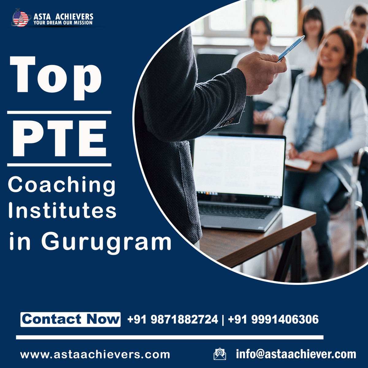 asta_achievers's tweet photo. best pte institue in gurugram 

more information contact us :-
Call at :- +91 9871882724 , 9991406306
Web site :- https://t.co/K15x0wr8c6
Email address :- info@astaachiever.com

#pte #studyabroad #studygram #studyinaustralia #studyincanada #studynotes
#ptecoaching #pteinstitute https://t.co/I3wwiNlgT3