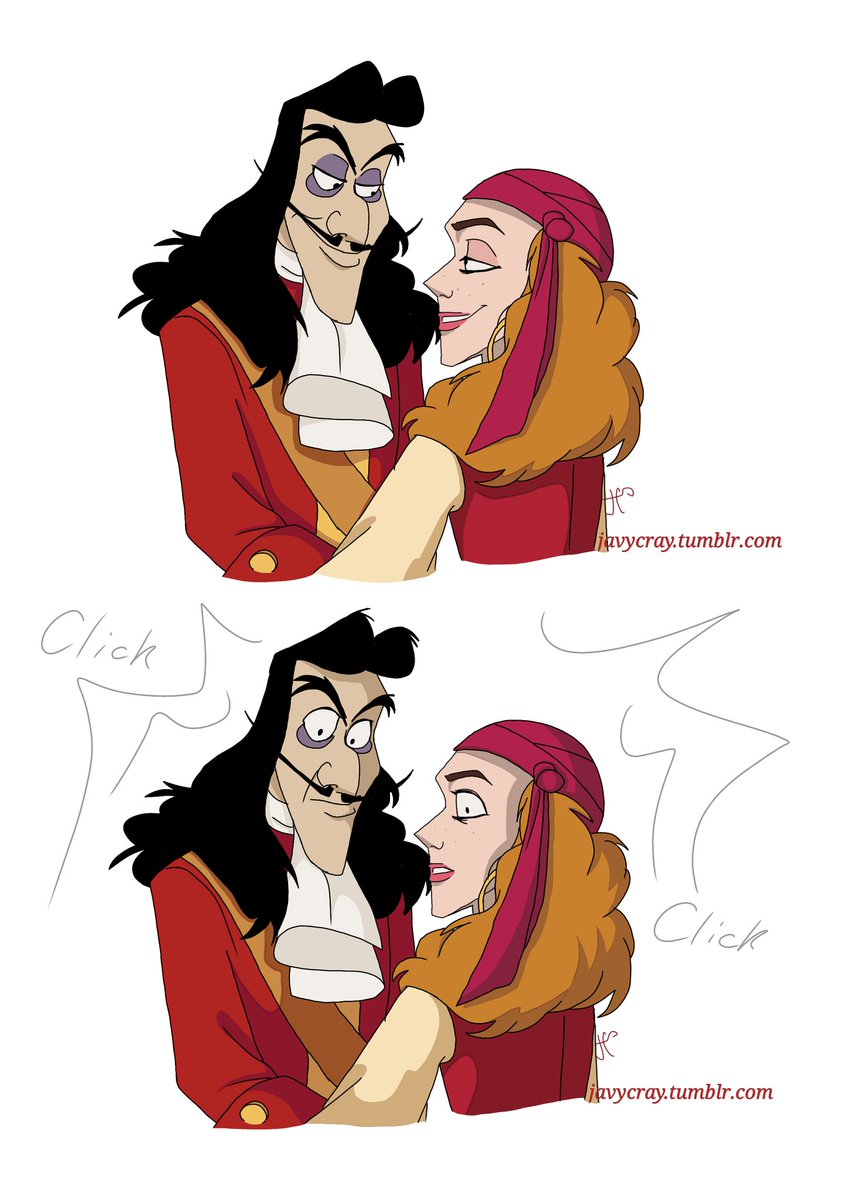 Niko65454's tweet photo. They need an eye and an eye 
#CaptainHook #RedJessica 
#JavyCray #art https://t.co/6Hr0zO9Eya