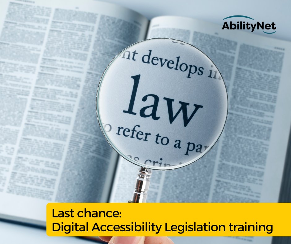 AbilityNet's tweet photo. The most common motivation for delivering #DigitalA11y in organisations is meeting legal requirements.*
Take our Digital #A11y Legislation course to build your confidence: https://t.co/sW5Ir9GJFz
*Attitudes to Digital Accessibility Survey: https://t.co/xxECqWmx1r https://t.co/0dg0ln3k9Q
