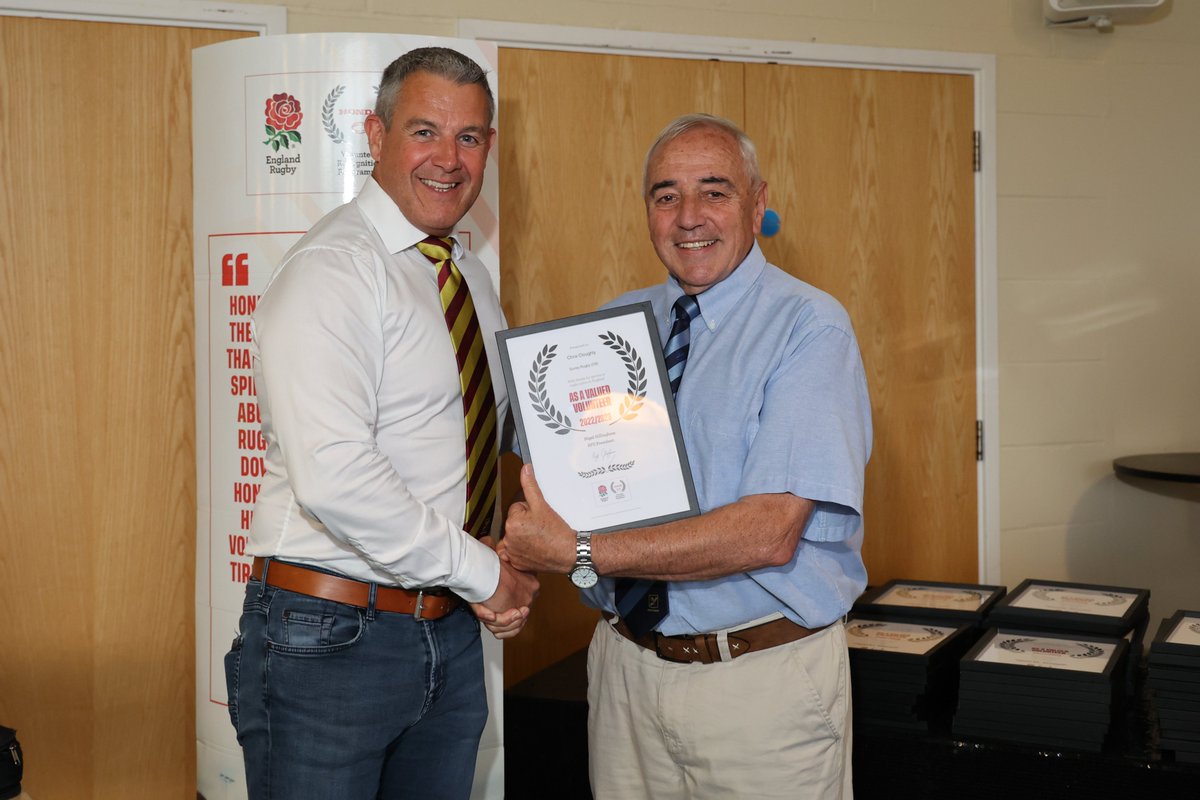 WorksMC's tweet image. Congratulations to our Managing Director, @ChrisCloughley , for his Honda Volunteer Recognition Award for his work with Surrey U20 rugby. To all the amazing Volunteers recognised on the Awards night, well done.