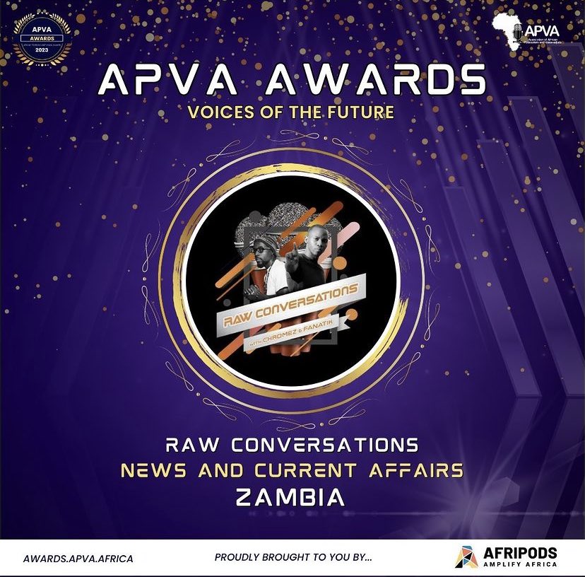 Proud to say that <a href="/RawConPodcast/">Raw Conversations Podcast</a> is nominated at the <a href="/APVAofficial/">APVA</a> Awards under the News &amp; Current Affairs category.

Vote for the pod when you can here  awards.apva.africa/vote-now/