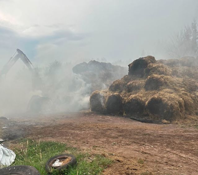 DeutschlandLuf's tweet photo. Bei einem großen Strohballenbrand im LK Leer wurde das LUF60 zur Entlastung der Einsatzkräfte bei hochsommerlichem Wetter eingesetzt.
#luf60 #feuerwehr #löschroboter #firefightingrobot #löschunterstützungsfahrzeug #einsätze #firefighter #brand  #wirsindluf https://t.co/kyLjFfNZ6e