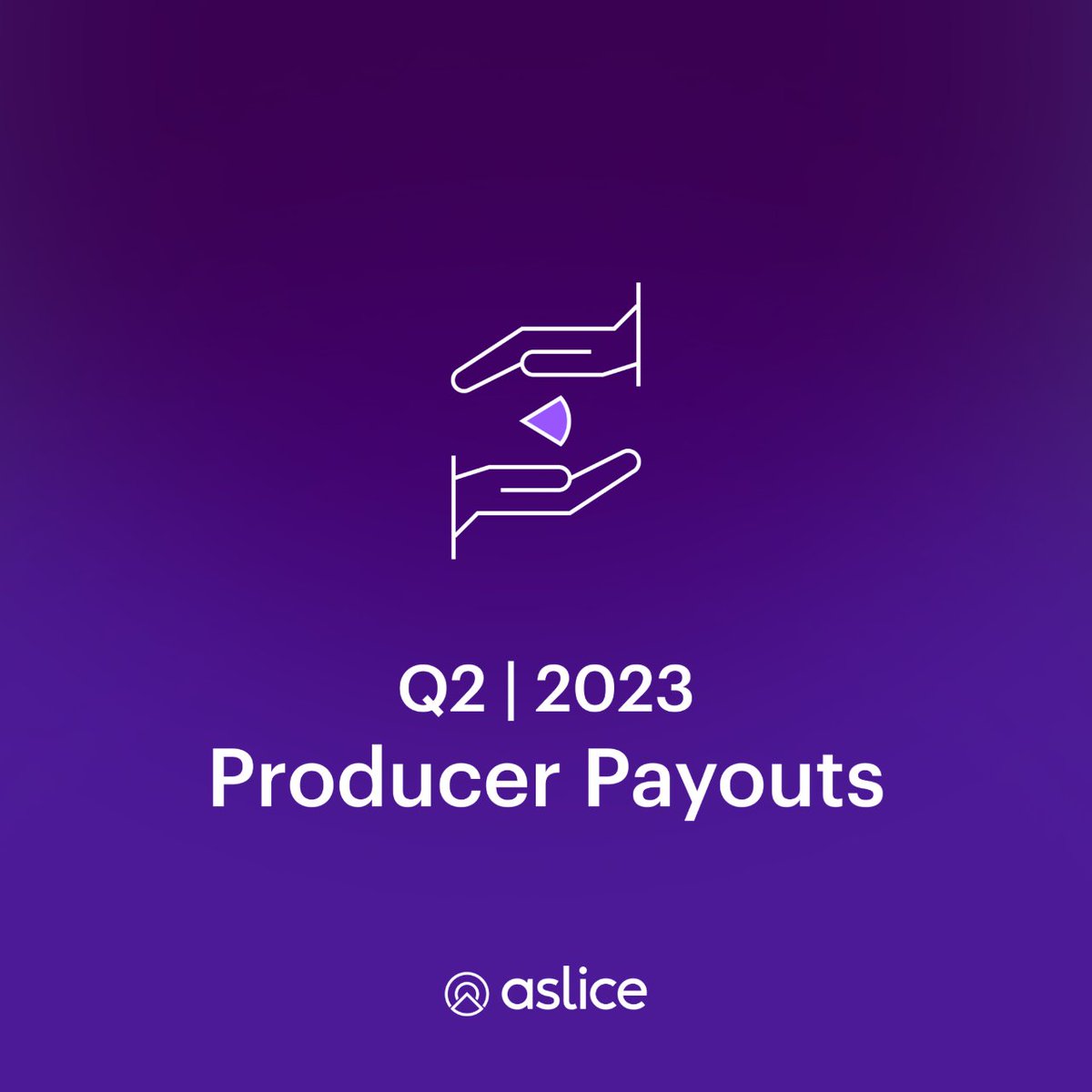 Happy Producer Payouts Day! 💜🍰

Stay tuned, as we introduce just a few of the music producers who have gotten paid from the second quarter of 2023!

Big thanks to all the working DJs sharing playlists &amp; giving back to producers they play. #aslice