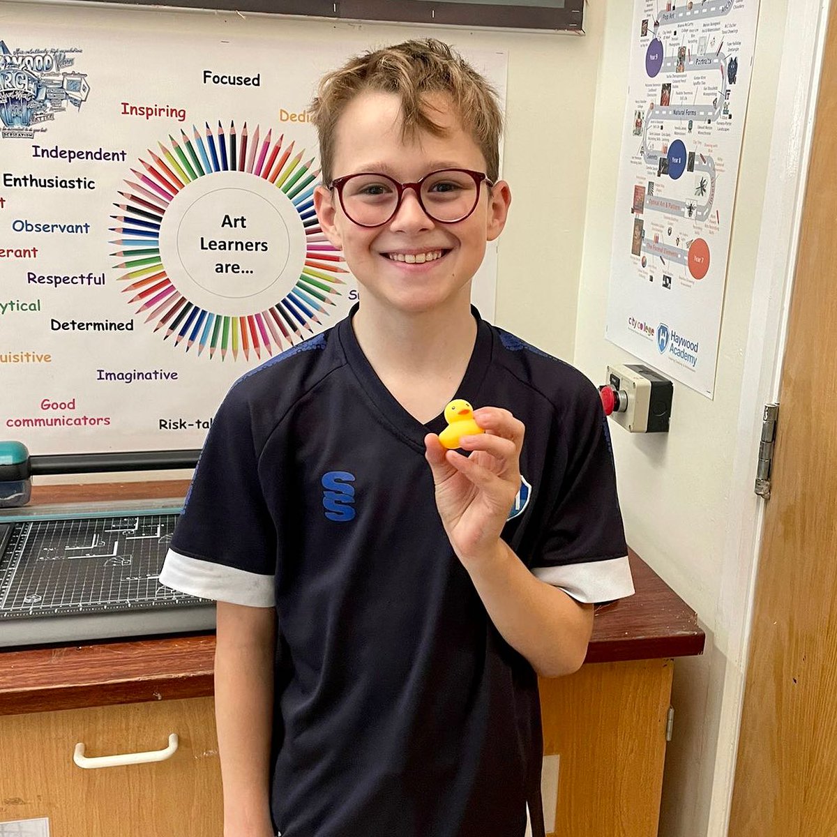 Haywood Academy has started its C&amp;A Launch Week off strong! 🦆

Today, Haywood students are learning all about geometric design and Stoke’s famous daughter, Clarice Cliff 🎨

#CandAatCLT
