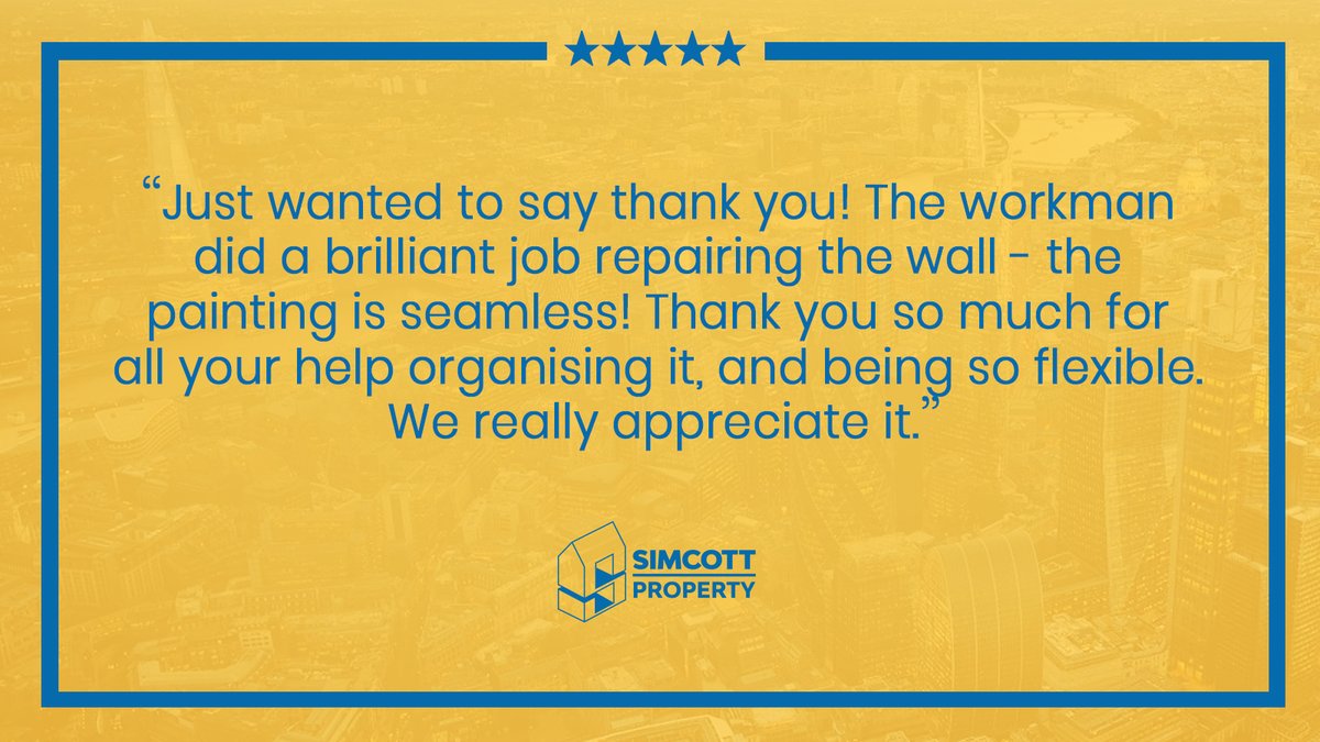 SimcottProperty's tweet photo. Very happy client

#CustomerCare #NewBuild #Property #NewHome #Support #Service #Construction #testimonial #happyclients https://t.co/9Y3dFu51Ta
