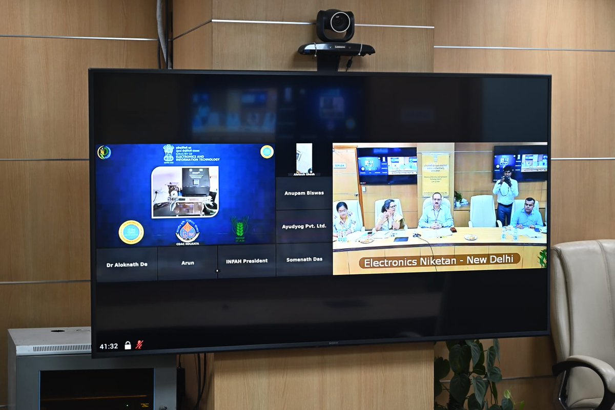 _DigitalIndia's tweet image. Launch of #MachineIntelligence based #eQuality detection system for #pulses by Shri Bhuvnesh Kumar, Addl Secy, @GoI_MeitY. 

Grain-Ex is for #eNAM markets and has been jointly developed by @cdacindia, Kolkata &amp;amp; @icarindia.

#AatmanirbharBharat @MSH_MeitY @AgriGoI