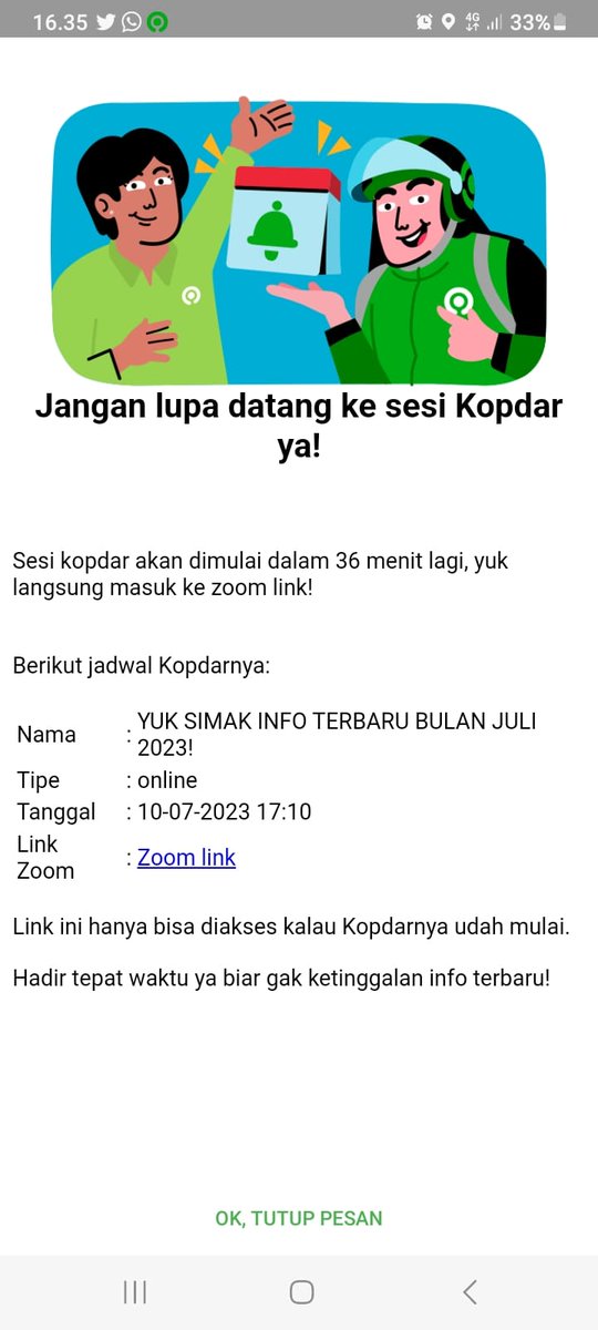 Dear <a href="/gojekindonesia/">Gojek Indonesia</a> , kalian tidak mengevaluasi bagaimana cara edukasi yang baik, sudah kami tekankan bahwa #KopdarUnfaedah apalagi pemilihan jam kopdar semakin gak tau situasi

Harusnya kalian sudahi kopdar seperti ini dan dananya bisa untuk akomodir program lainnya

#Sikap 🤬