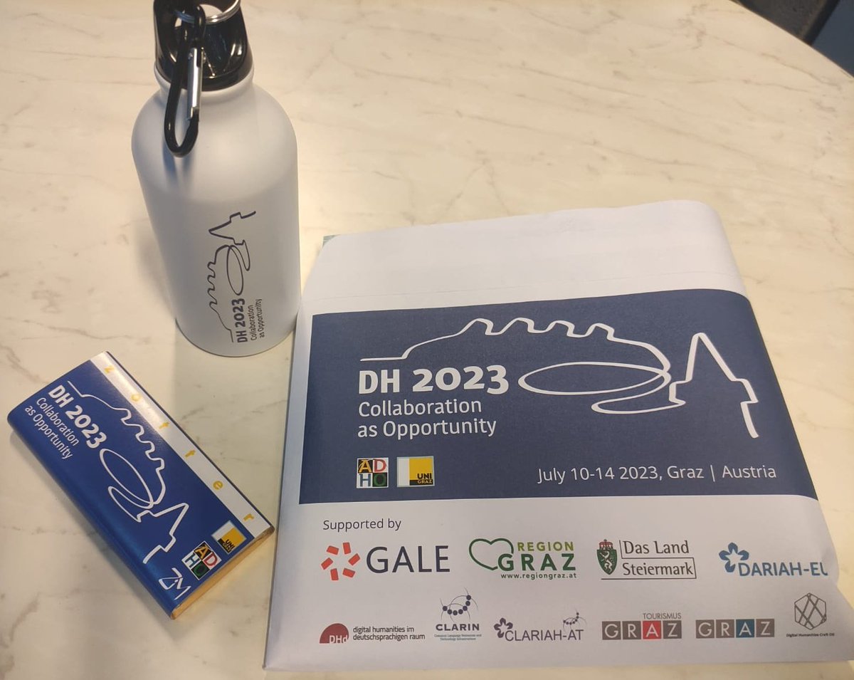 AtClariah's tweet photo. The DH world is gathering this week in Graz for #DH2023: 
this first day is dedicated to #DigitalHumanities workshops.
here are some first impressions of @DH2023Graz https://t.co/TUTinrcFsk