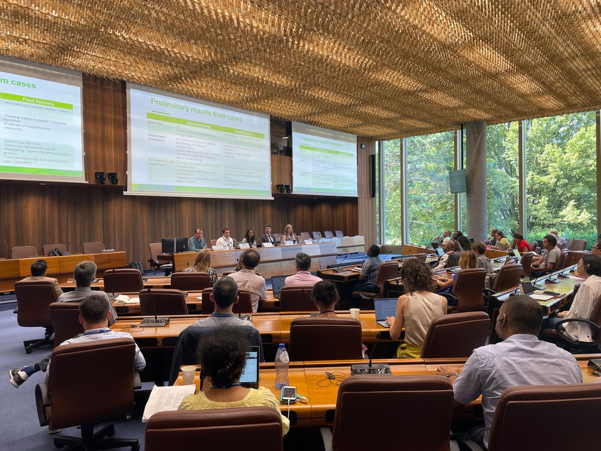 ILO Research (@ilo_research) on Twitter photo The discussions at the #RDW2023 have begun to address today’s challenges in the world of work at the <a href="/ilo/">International Labour Organization</a> HQ! One of today’s parallel sessions is exploring Algorithms, Artificial Intelligence, and Decent Work. For more info: bit.ly/3vJhFBq The discussions at the #RDW2023 have begun to address today’s challenges in the world of work at the <a href="/ilo/">International Labour Organization</a> HQ! One of today’s parallel sessions is exploring Algorithms, Artificial Intelligence, and Decent Work. For more info: bit.ly/3vJhFBq