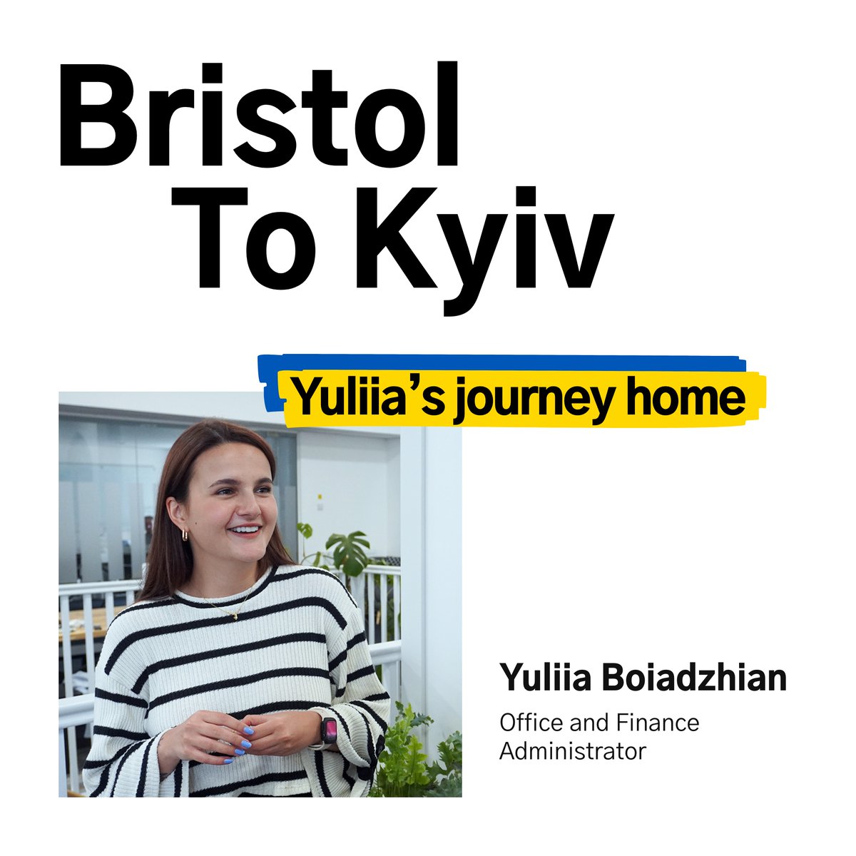This July, Yuliia, our wonderful Office Administrator, will be journeying back home to Kyiv. But she won’t be doing it alone. Back in the UK we’ll match every mile she makes to raise money for the British-Ukrainian Aid. Please donate what you can: ow.ly/Wj8P50P7mPV