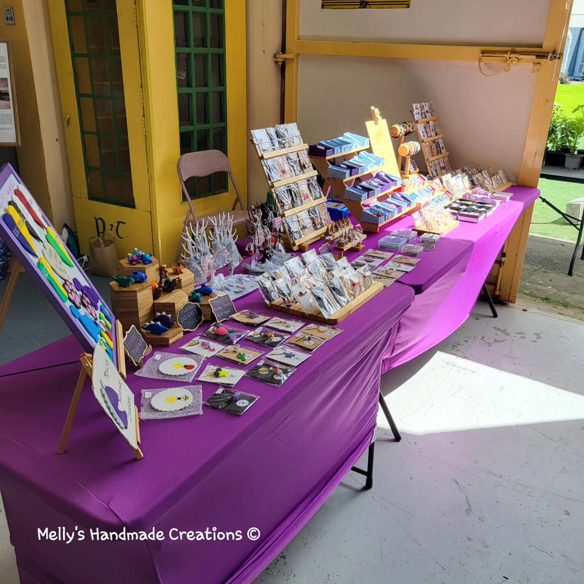 MellysHandmade's tweet photo. Thank you to everyone who supported me &amp; my stall over the weekend🥰
Fabulous time was had &amp; it was lovely to catch up with fellow crafters🥰
All designed &amp; handmade by me©️
All allergy free🫶 
DM to order✉️
🦄💜🇮🇪
#CraftBizParty #MHHSBD #elevenseshour #heartofireland #linkinbio https://t.co/Mi90aU7CVm