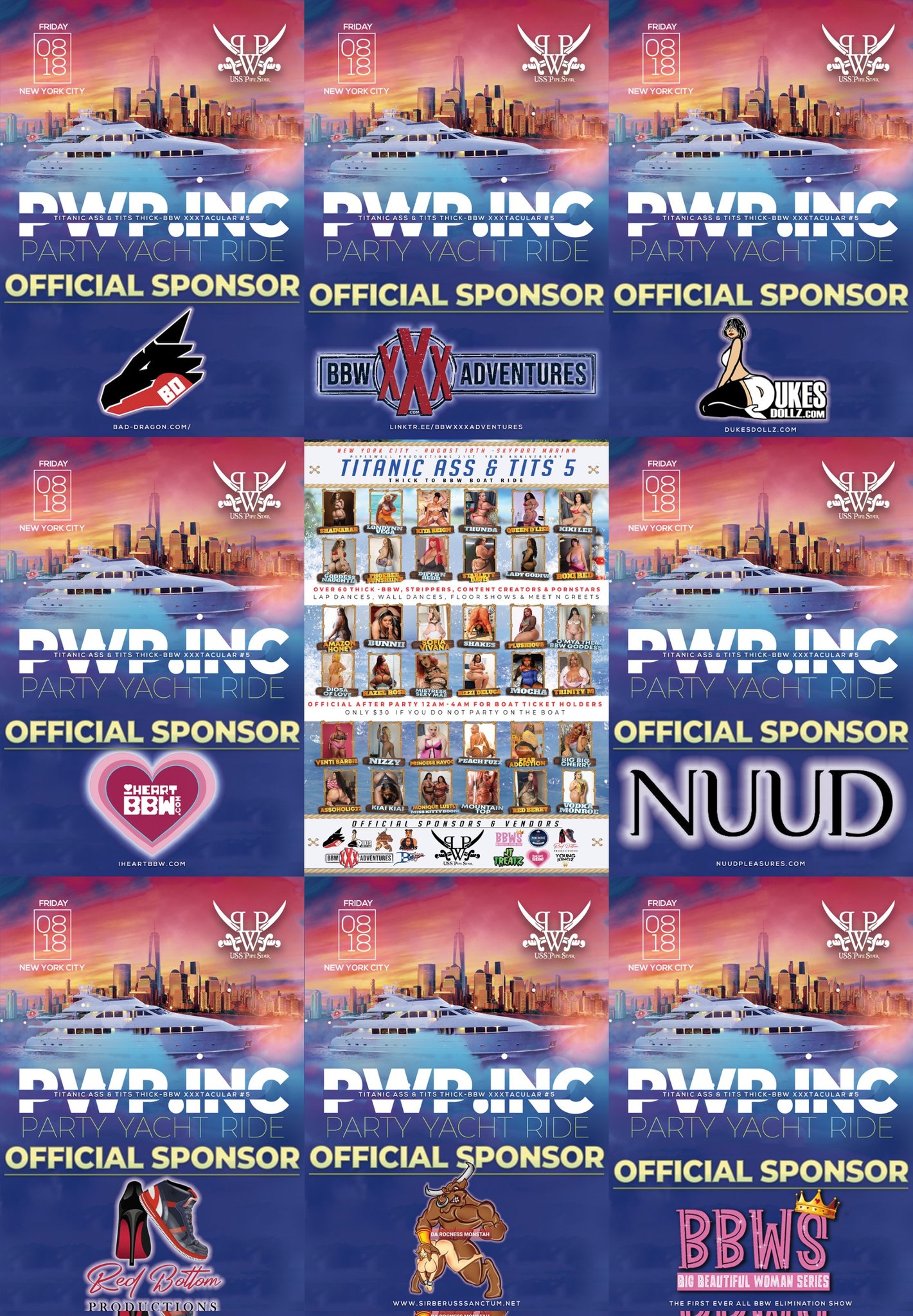 Thick-BBW 🚢 BOAT RIDE NYC Aug 18th on Twitter: "PipesWell Productions " TITANIC ASS & TITS