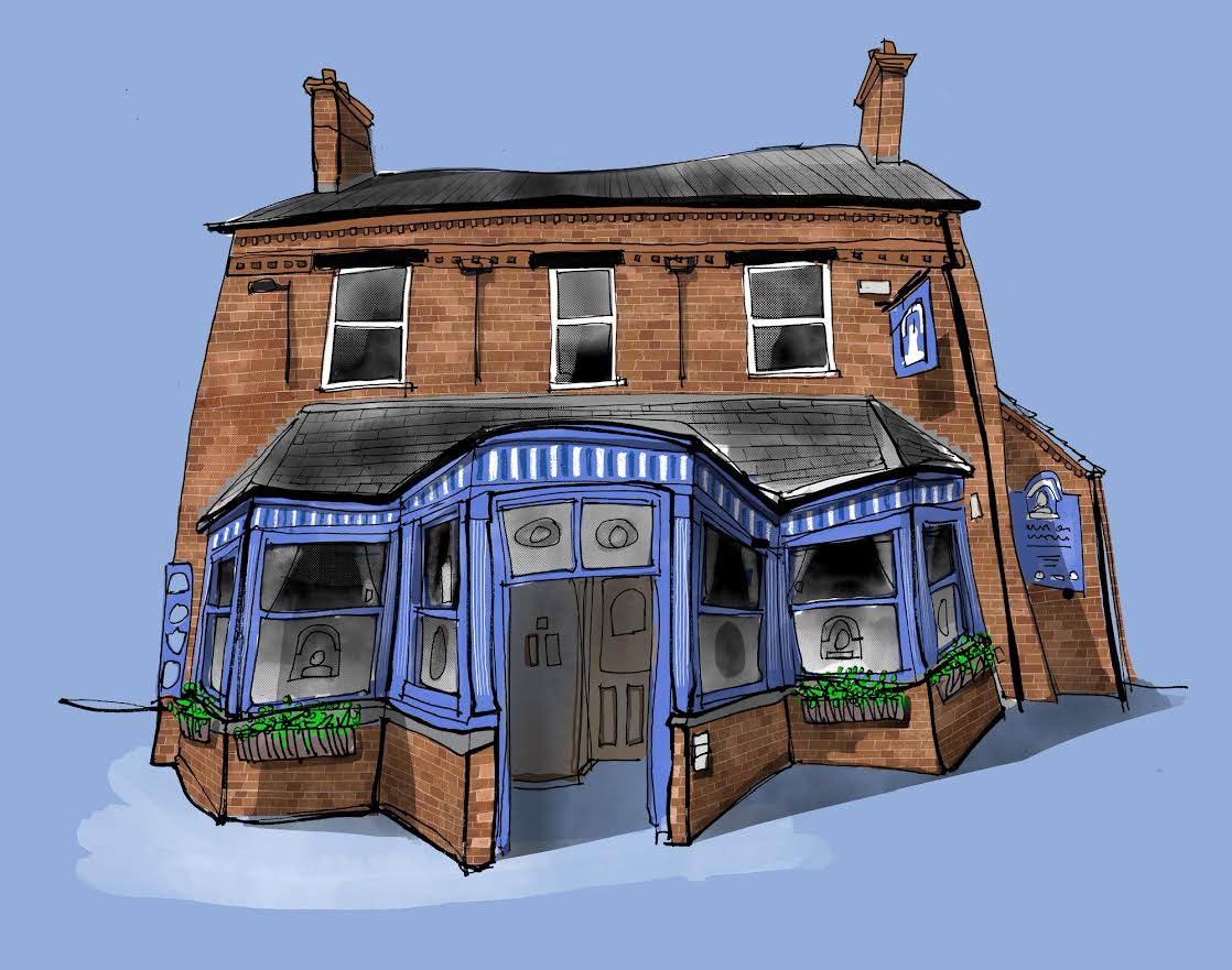 Recognise this, @stratfordhaven? Illustrator Paul has been having some fun! #pubs