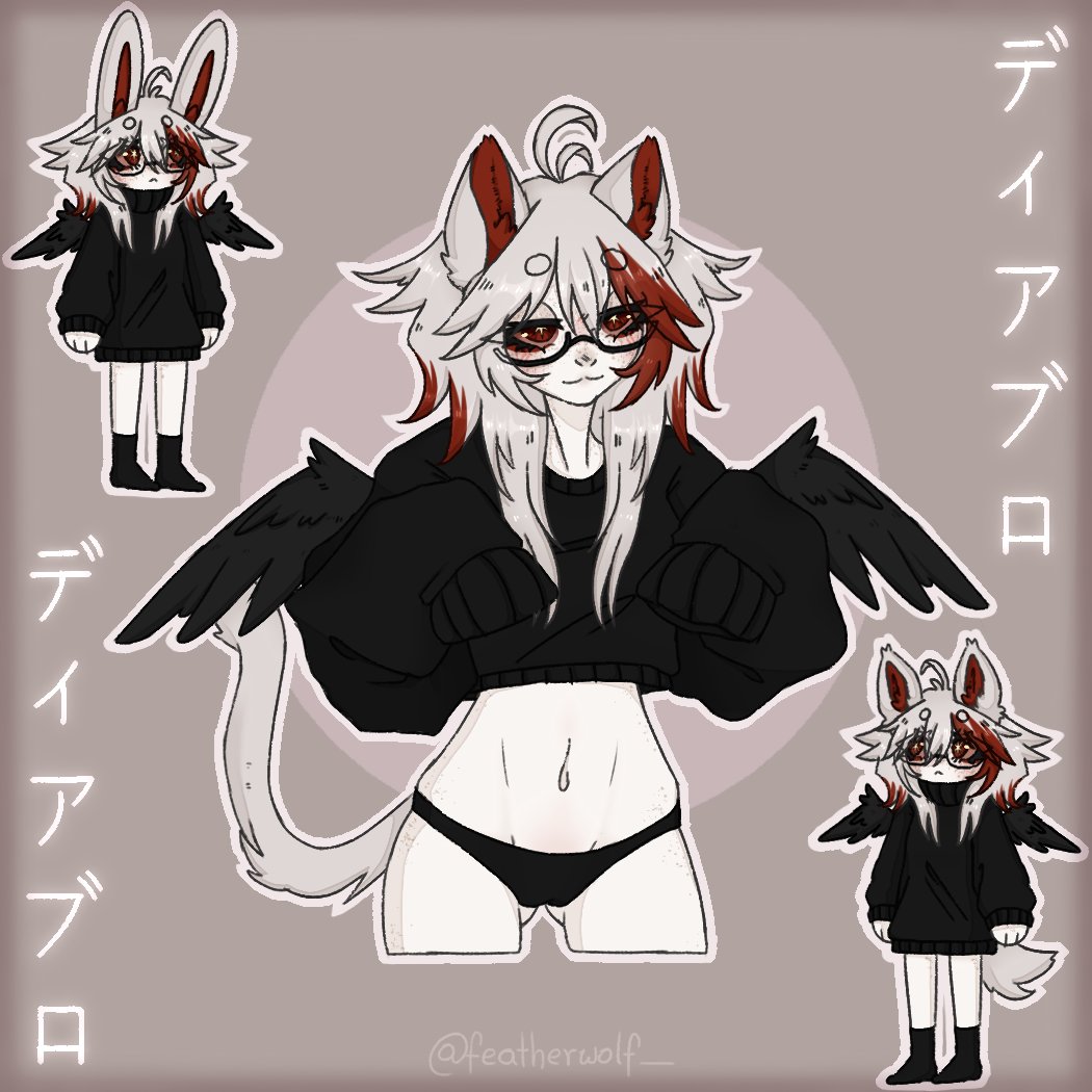 featherwolf_'s tweet photo. Droped a lil other version of Diablo, the kitty one!

And the classical bnuuy, and wolf :3

#art #artist https://t.co/H6aYUp8FxA