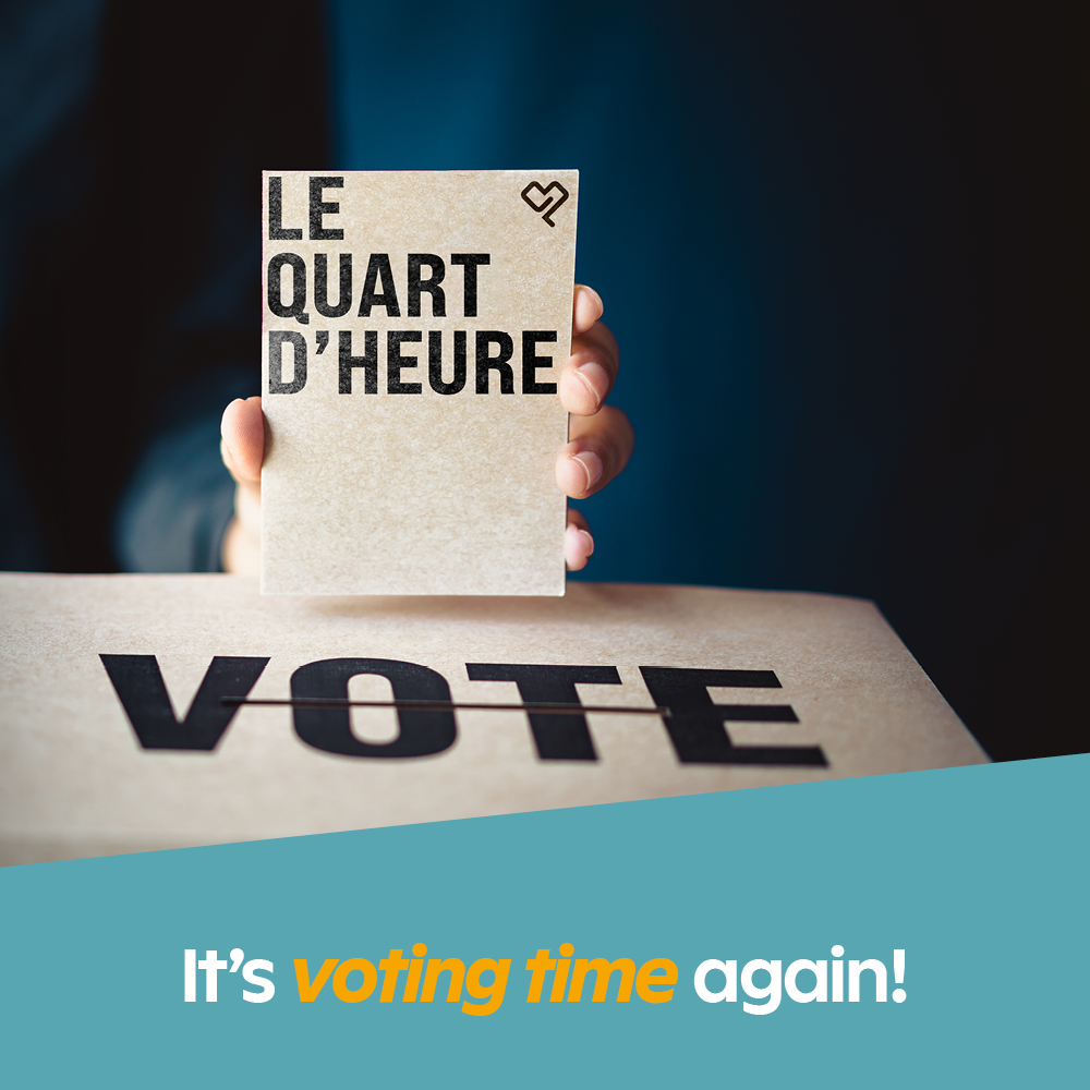 Il est de nouveau temps de voter!
Votez dès maintenant pour le prochain Quart d'heure POLYPOINT du 2 août. Déterminez le thème. Découvrez ici ce qui est proposé au choix.
bit.ly/3NLOB4D