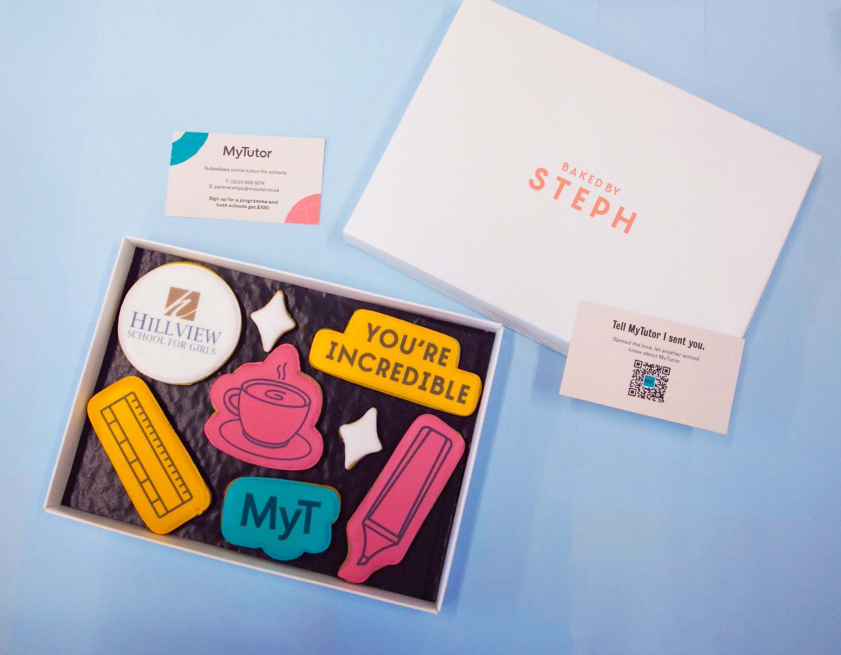Another great year of working with <a href="/MyTutor/">MyTutor</a> ! Thank you so much for this lovely gift they were delicious 😁🍪
