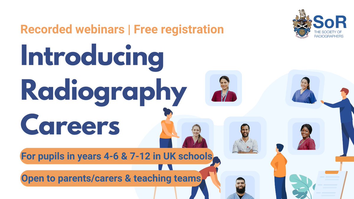 📣Have you signed up your school or college to receive our recorded webinar? It will provide young people with a great introduction into #radiographic careers! Register your details now to receive a link to the recording👉ow.ly/w3F250P4SUu