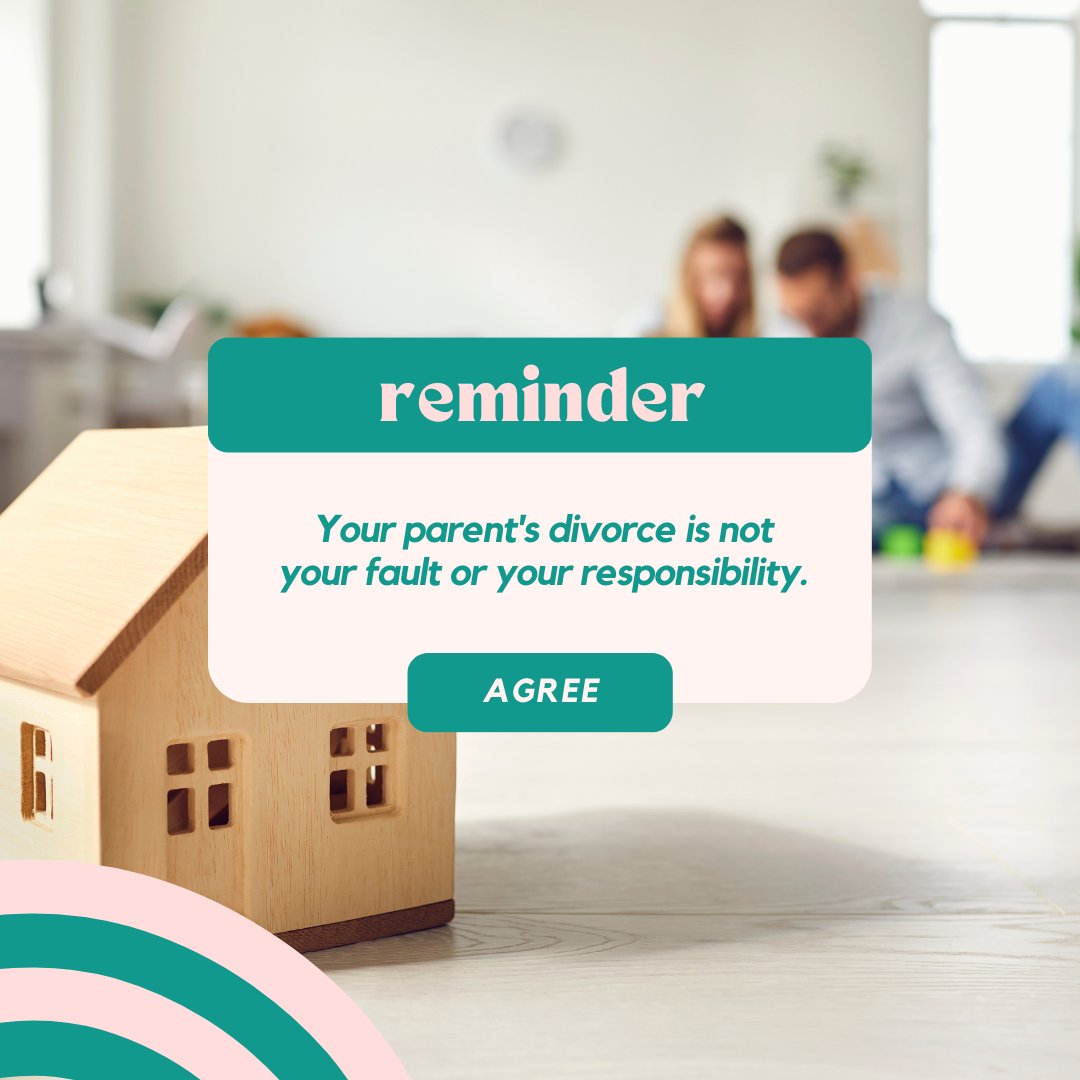 Reminder: Your parent's divorce is not your fault or your responsibility.

#Divorce #kidsofdivorce #familyseparation #FamilyLaw #familyjustice #youthvoices #bclegal