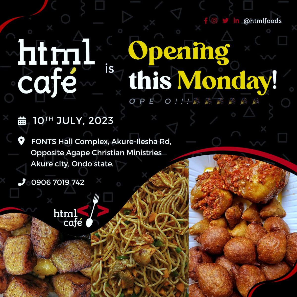 HTML FOODS tweet media