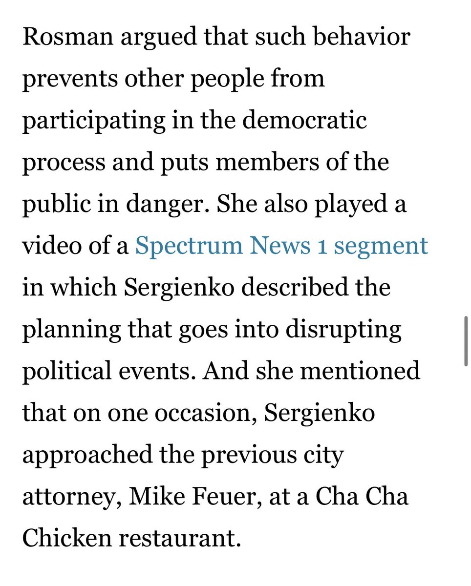 The city argued that disruptions “prevent others from participating in the democratic process”

That argument is fully unconvincing. We’ve found through public education &amp; community engagement actually increases interest in public affairs. Electeds don’t like being called out 😢