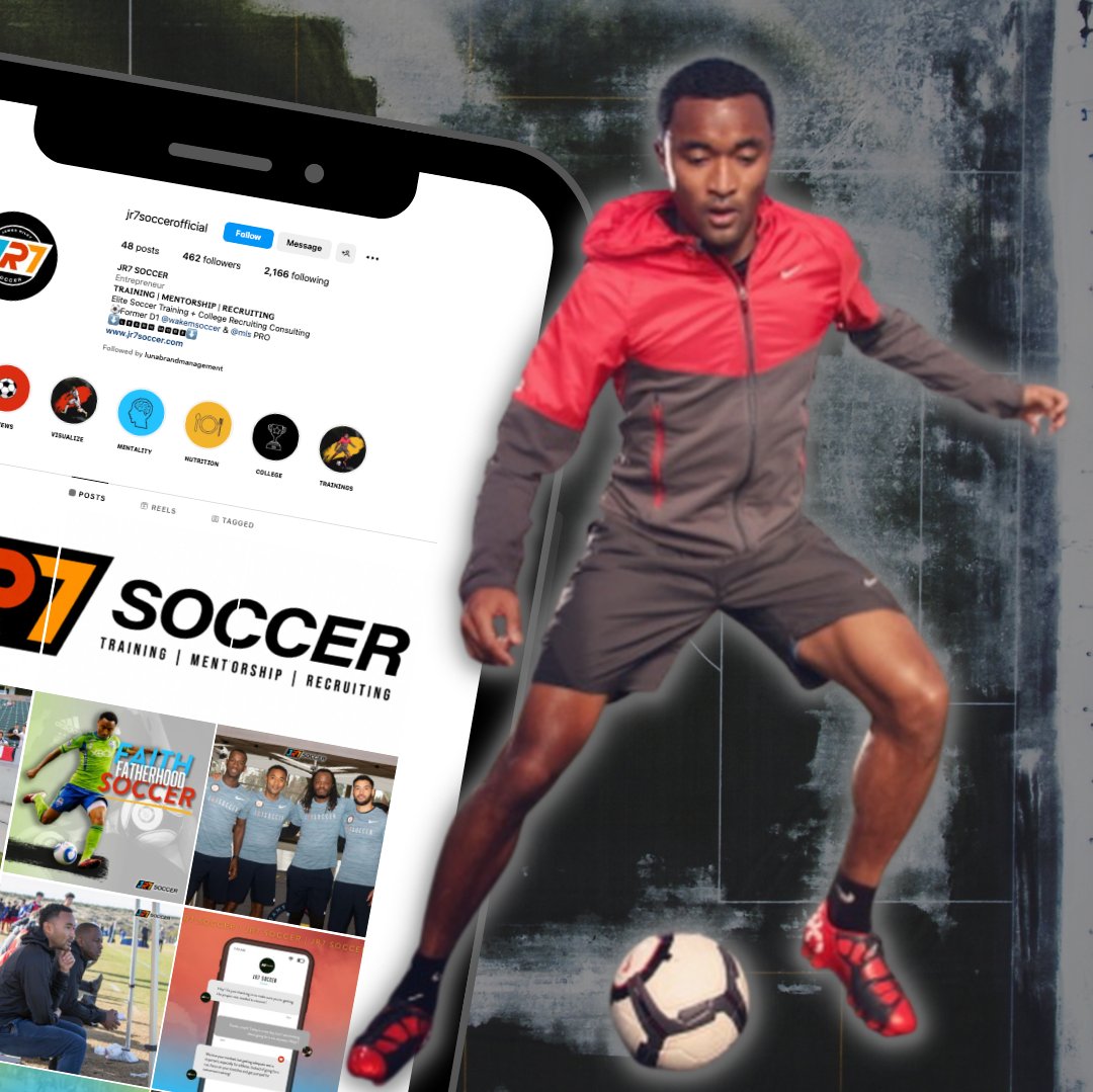 lunabrandmgmt's tweet photo. We're thankful to represent former MLS superstar James Riley owner of @jr7soccerofficial, as he builds his professional coaching business. It's our pleasure to help him find these soccer fanatics and build a brand they all can be proud of! ⚽️ #brandingguide https://t.co/z1ruUT8OmG