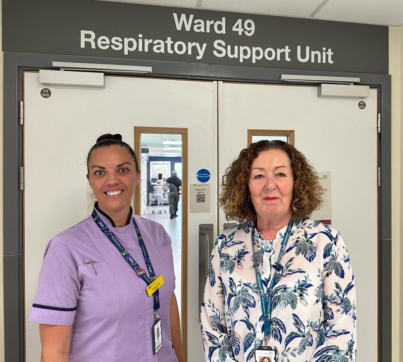 DameJackieD's tweet photo. Thanks to Matron Jenny Cain for showing me around her wards this afternoon including our respiratory support unit. Great to meet so many dedicated staff who are clearly focussing on providing the best care 🙏 https://t.co/YZuwmjppzp