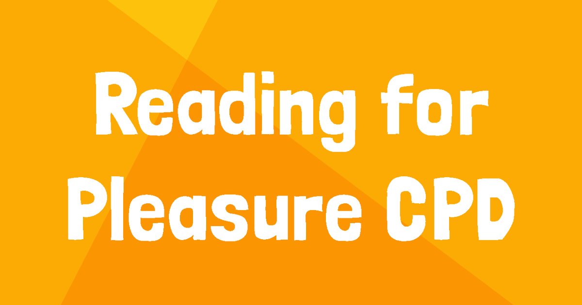 Recent findings from the Universities of Cambridge, Warwick and Fudan state that "Reading for pleasure early in childhood is linked to better cognitive performance and mental wellbeing in adolescence". 

More reason to attend our Reading for Pleasure CPD: ow.ly/U0m850P2BV2