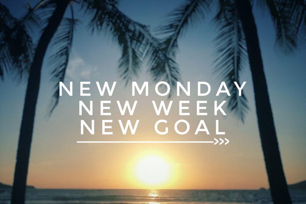 A new Monday means a new week, and a new goal. What are you going to achieve this week? Happy #mondaymotivation!